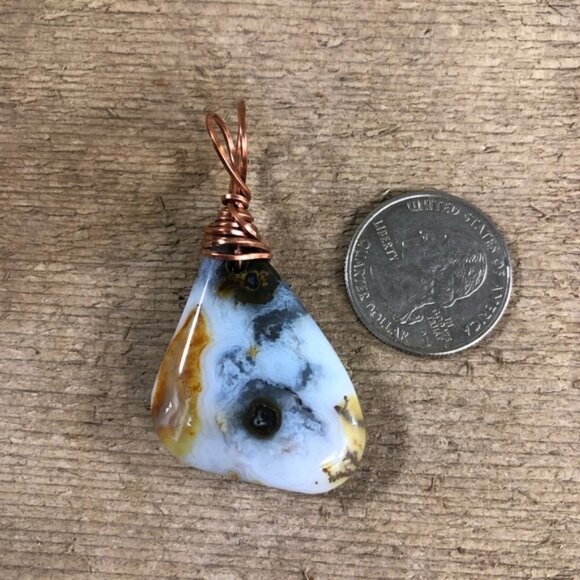 Rare Banded Agate Necklace Pendant - Picture 2 of 6